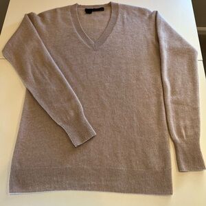 360 Cashmere Beige V-Neck Sweater
